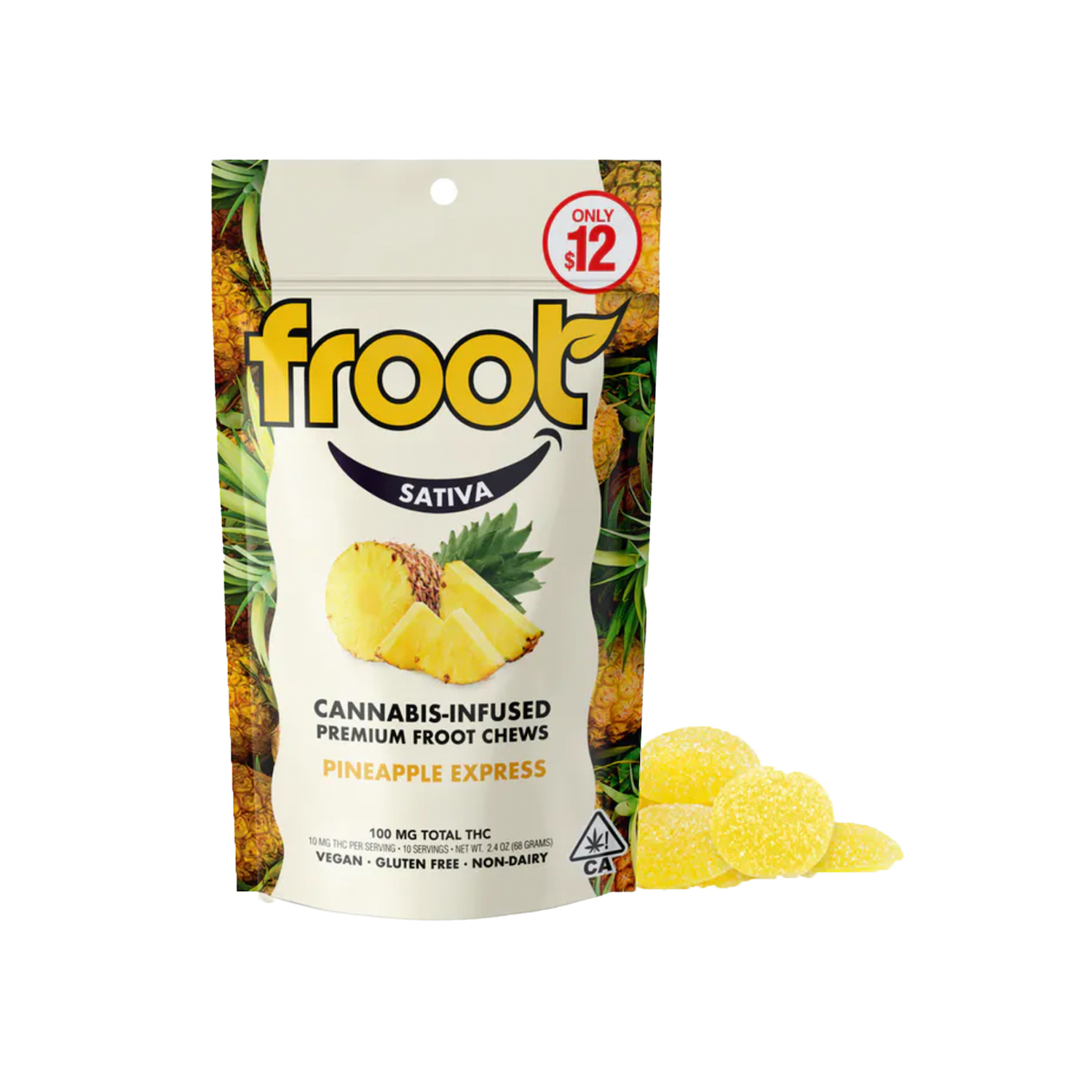 Pineapple Express Gummies 100mg VEGAN 🍃